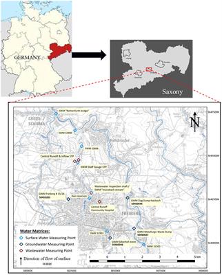 Trace compounds in the urban water cycle in the Freiberg region, Germany